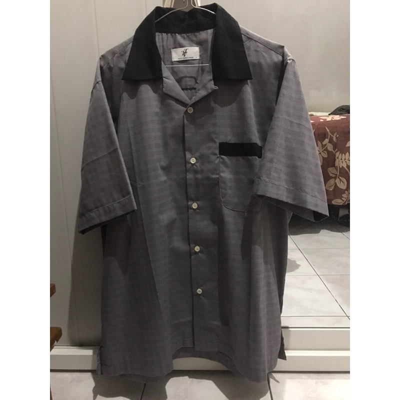 Bowling Shirt Grey Tropic Thunder Vintage Preloved