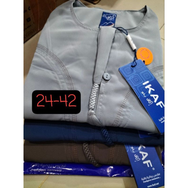 Jubah Gamis IKAF Anak Omany Lengan Panjang Katun Original Asli Arab Saudi