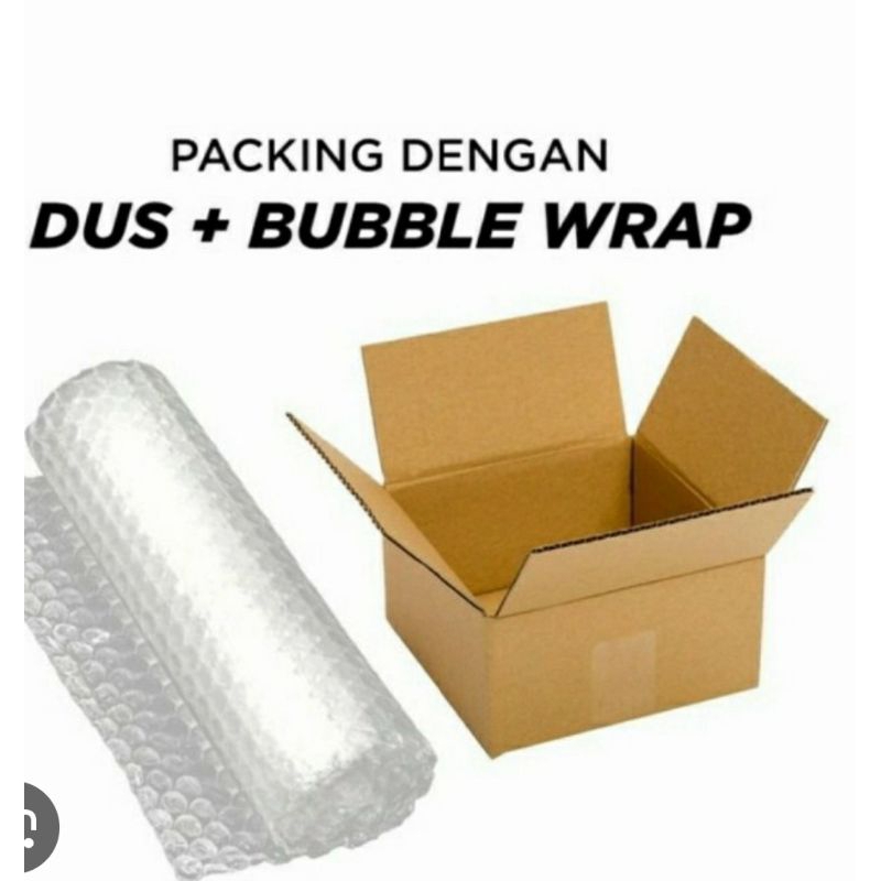 

Packing ekstra aman bubble wrap+kardus