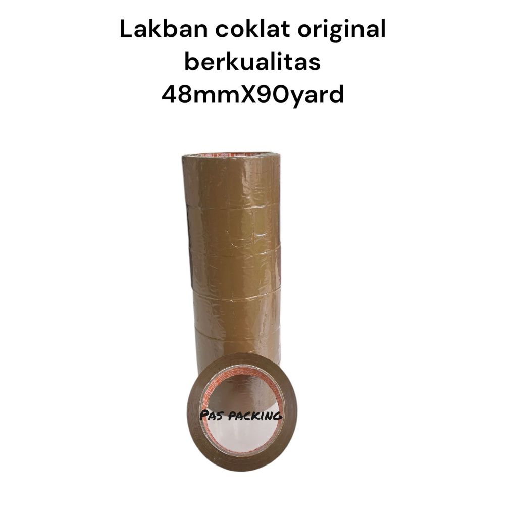 

6pcs LAKBAN coklat 45x100 yard hemat original kuat berkualitas