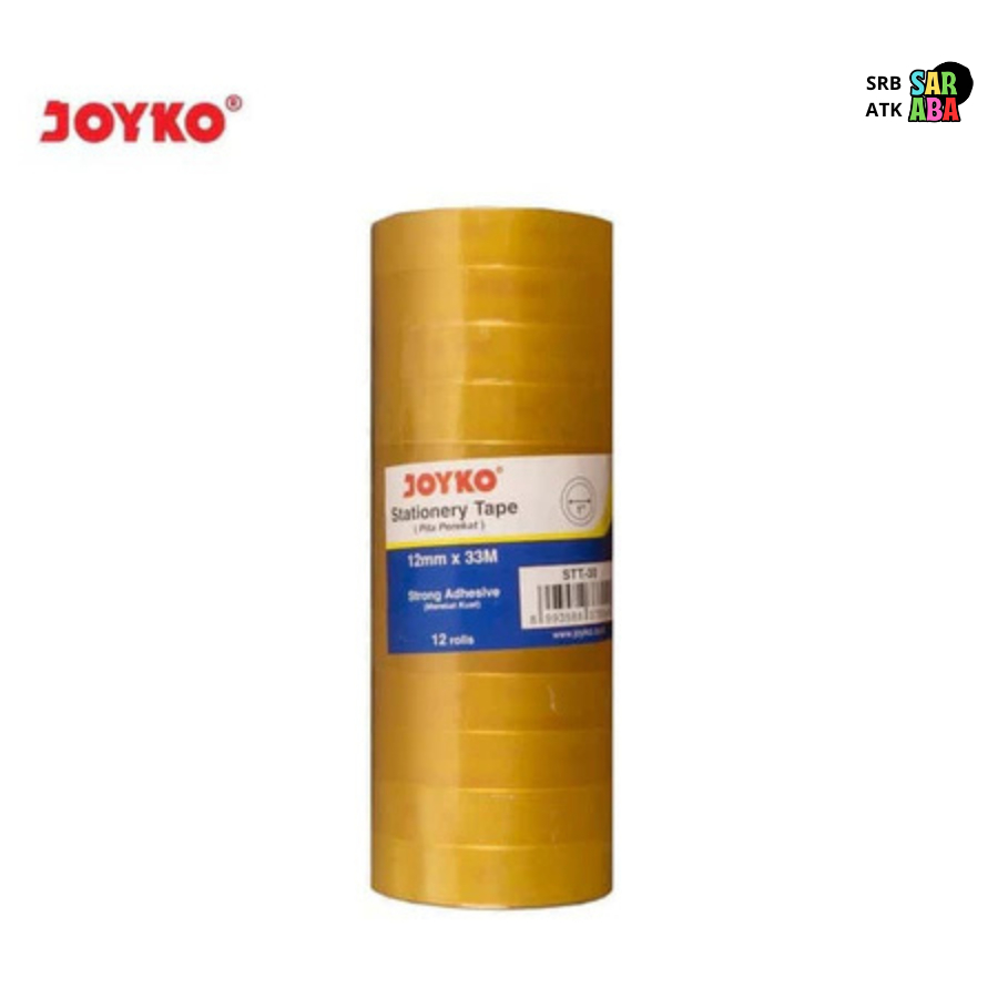 

ISOLASI / SLASIBAN KECIL JOYKO STT-30 (12 Rolls) / ISOLASI TOPLES FOOD GRADE