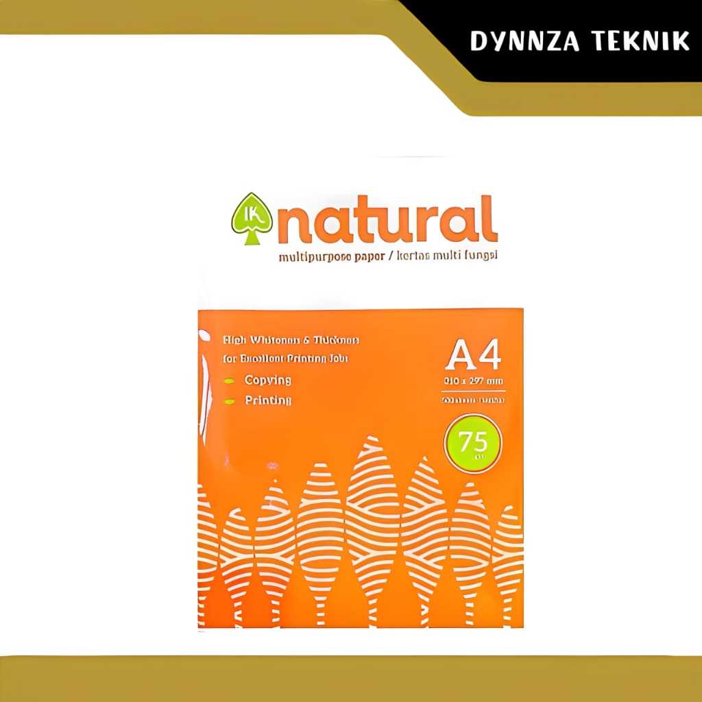 

Kertas HVS A4 75gr NATURAL/Copy And Print Paper A4 NATURAL