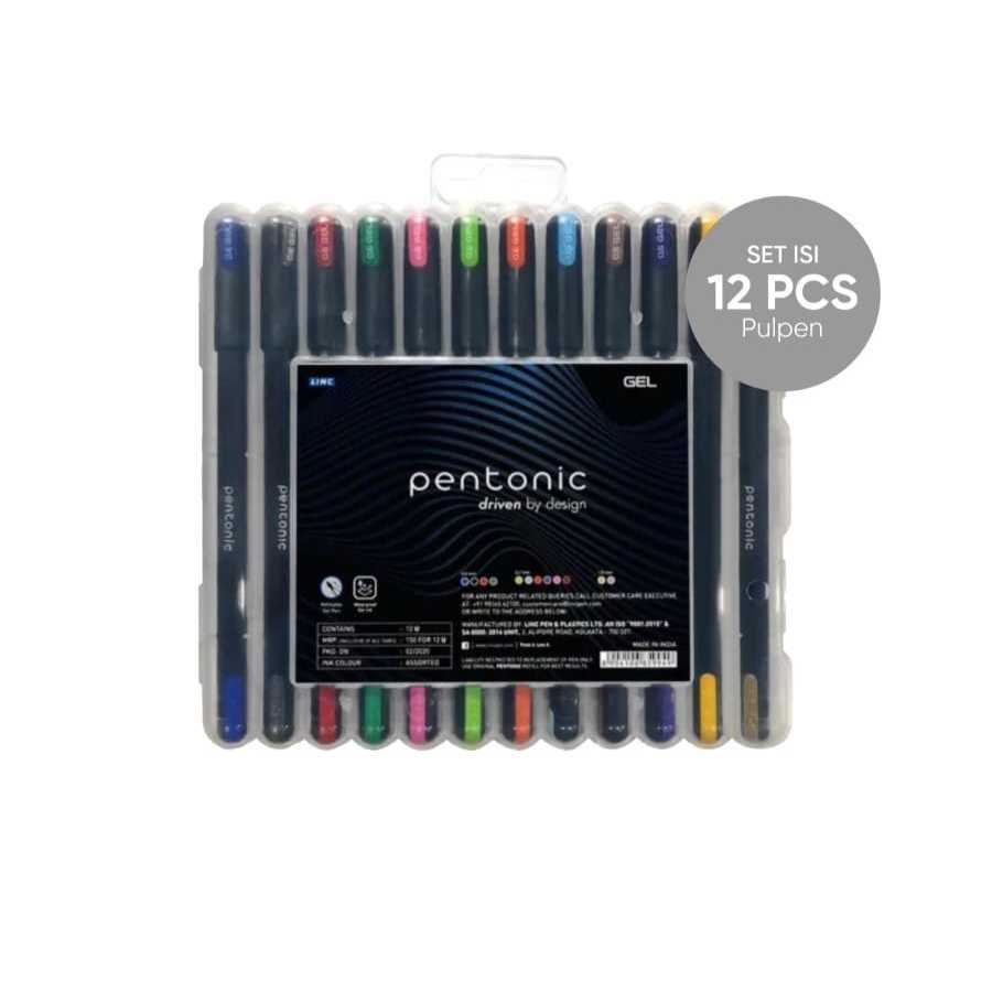 

Pentonic Color Pulpen Gel 12 Pcs