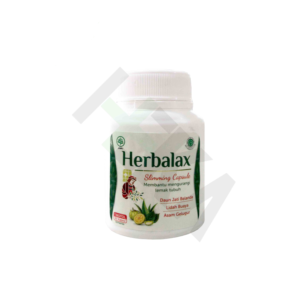 Herbalax Botol isi 30 Kapsul - Obat Pelangsing Penurun Berat Badan [Majapahit]