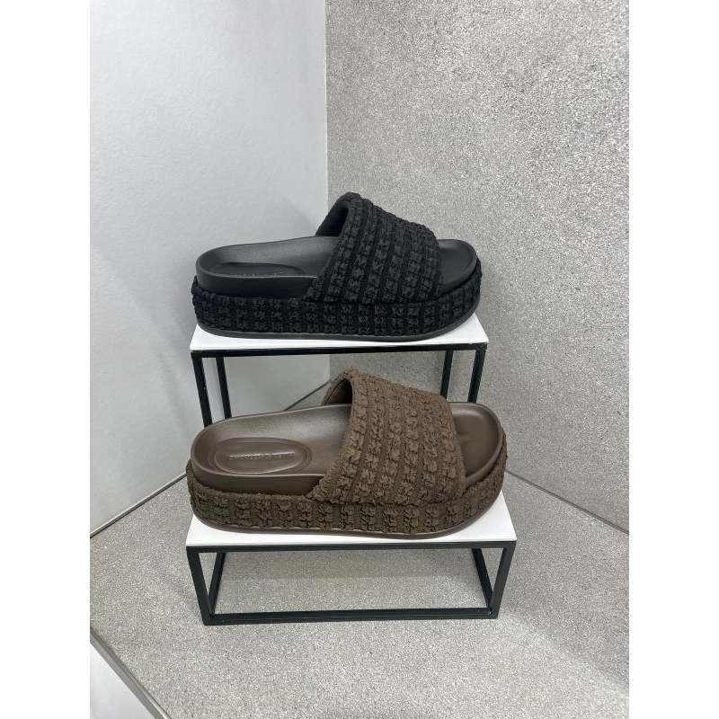 #1-70381099 Loren Textured - Jast[p] CK ORIGINAL COUNTER PLATFORM SANDAL STRAP STORE AUTHENTIC ASLI 