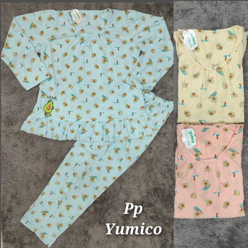 Setelan Piyama Yumico bahan kaos ukuran standar