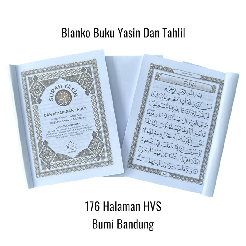 [176 HVS] Yasin dan Tahlil Premium I IstigosahI Buku Tanpa Cover I Sudah Potong Rapih
