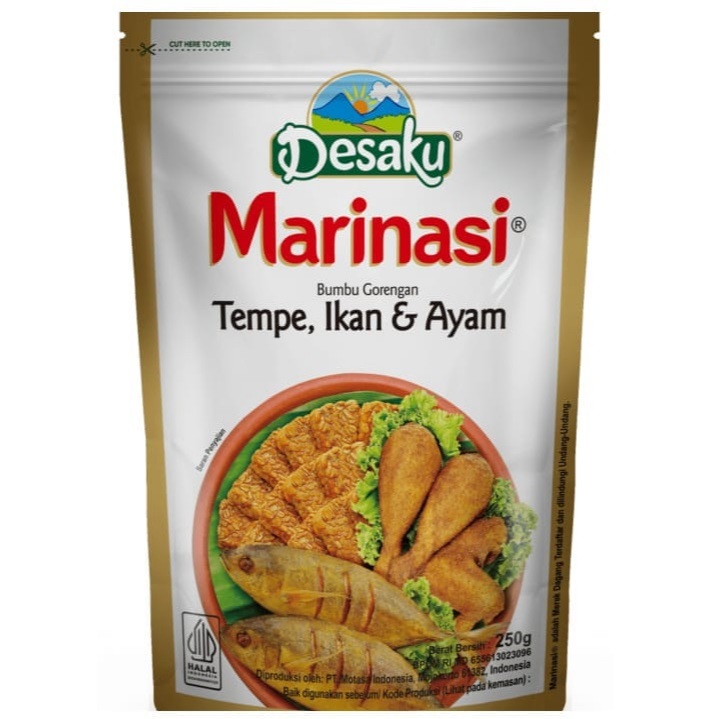 Desaku Marinasi Bumbu Tempe & Ikan Goreng 250 Gr Pouch / Desaku Marinasi