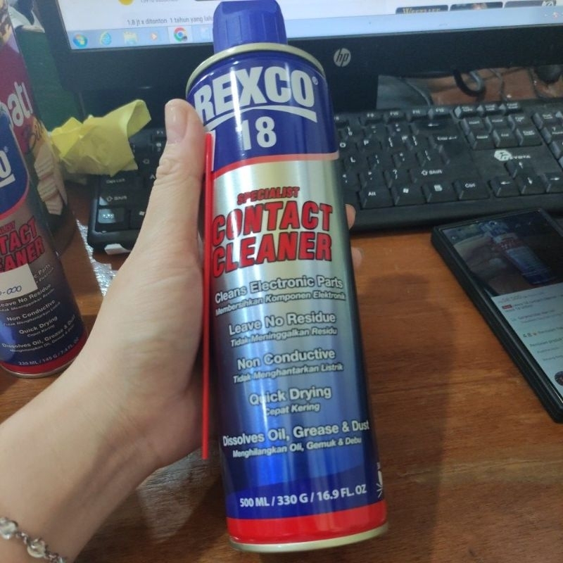 rexco 18 contact cleaner / pelumas contact cleaner rexco 18 500ml pelumas