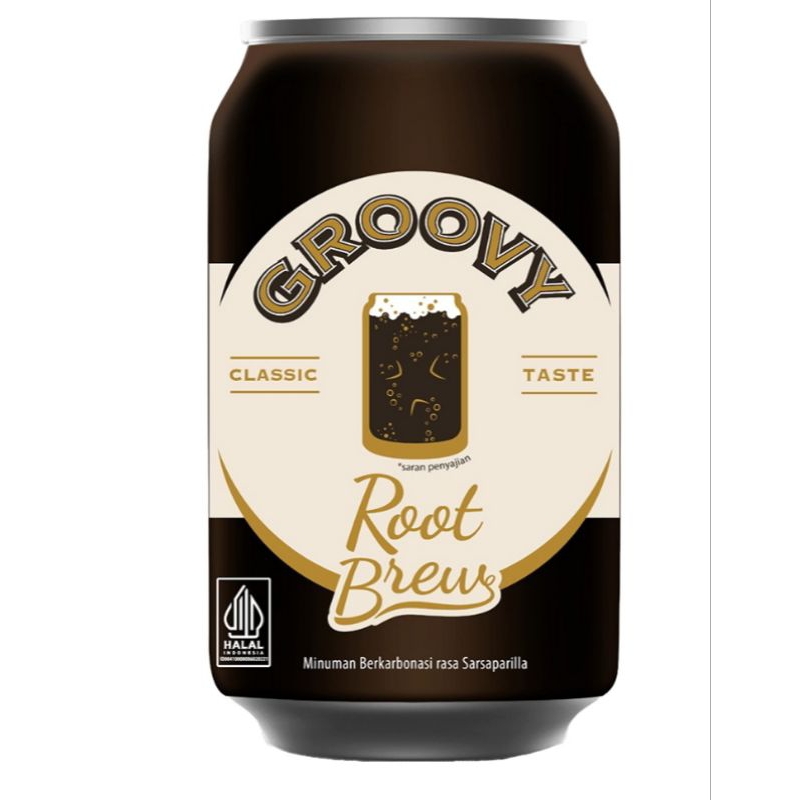 

Groovy Root Brew Minuman Karbonasi Sarsaparila 330 ml