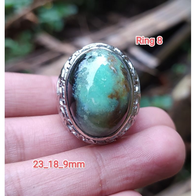 {BISA COD} batu akik pancawarna ijo batu garut cristal galian odim berkualitas HQ siap pakai