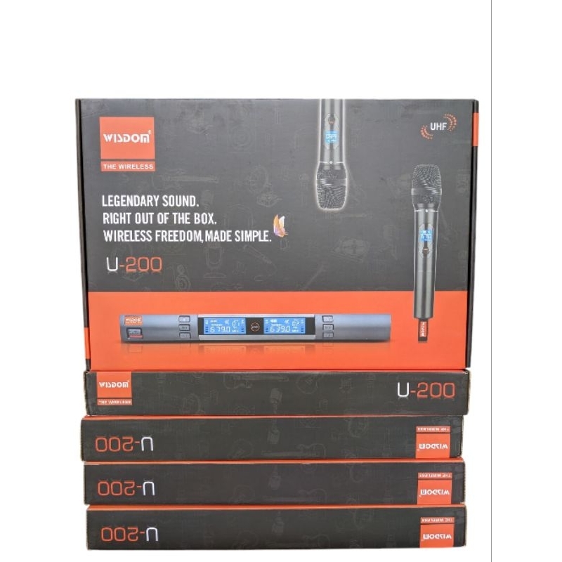 Microphone Wireless Wisdom U200 original wisdom