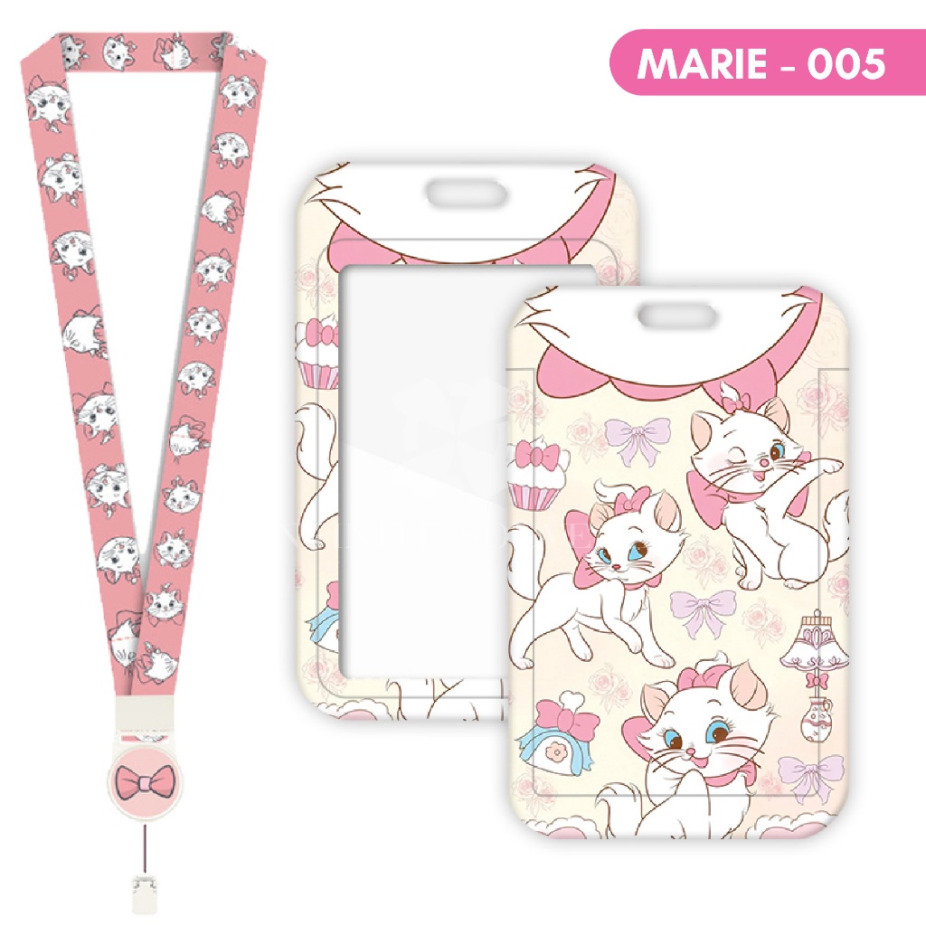 

YEN (N017) ID Card Holder Tali Yoyo Marie Cat Disney / Nametag Yoyo Kucing / Tali Bisa Ditarik