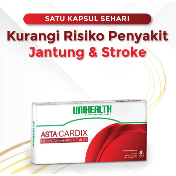 Astacardix 30 Kapsul Unihealth Soho Farmasi