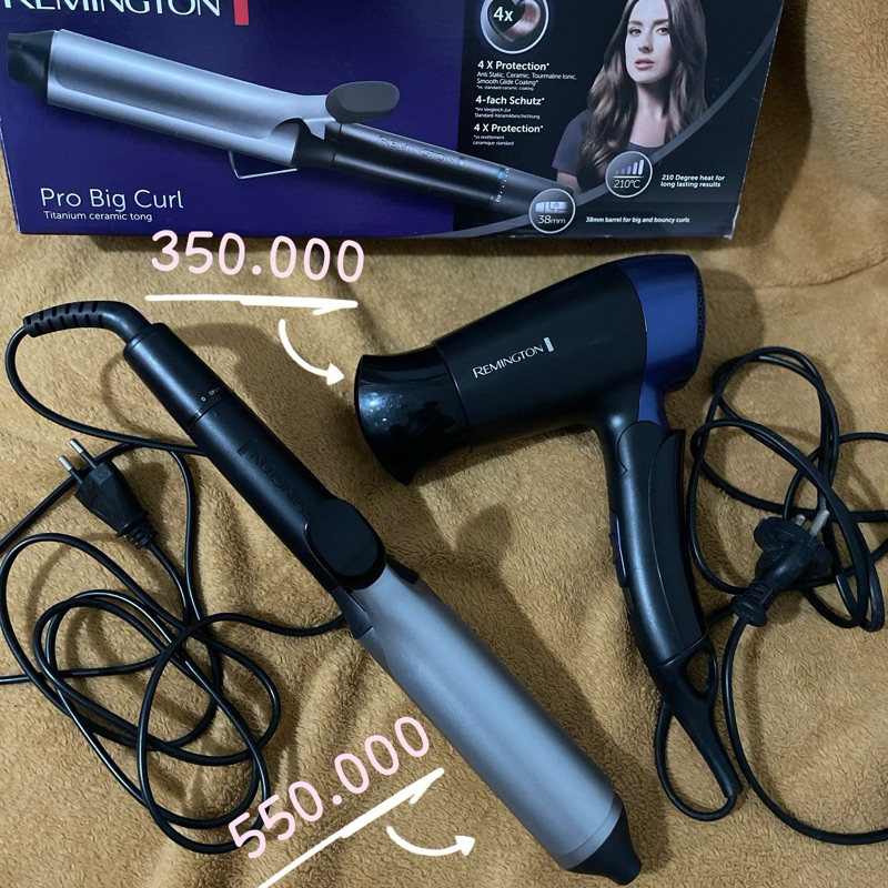 SALE Preloved Remington Curly dan Remington Hairdryer