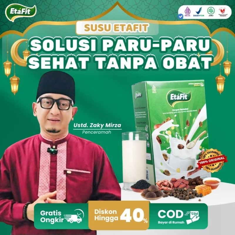 

Etafit Susu Kambing - Etavit Susu Herbal Batuk Sesak Napas - Paket 1 Box Susu Kambing Etawa Asli