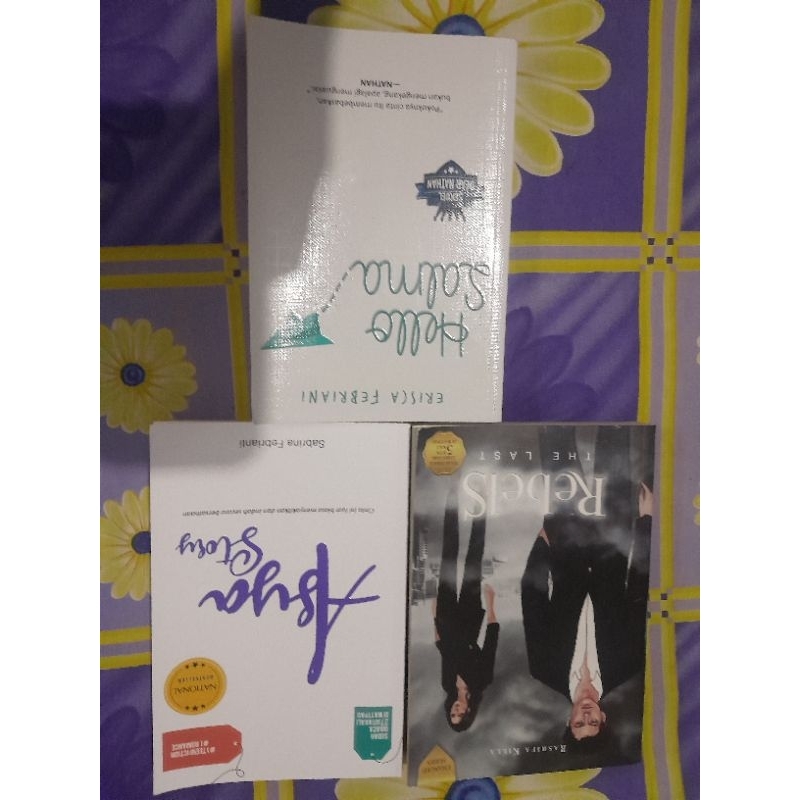 Preloved buku novel 100% ORI (Asya story, hello salma, rebels the last)