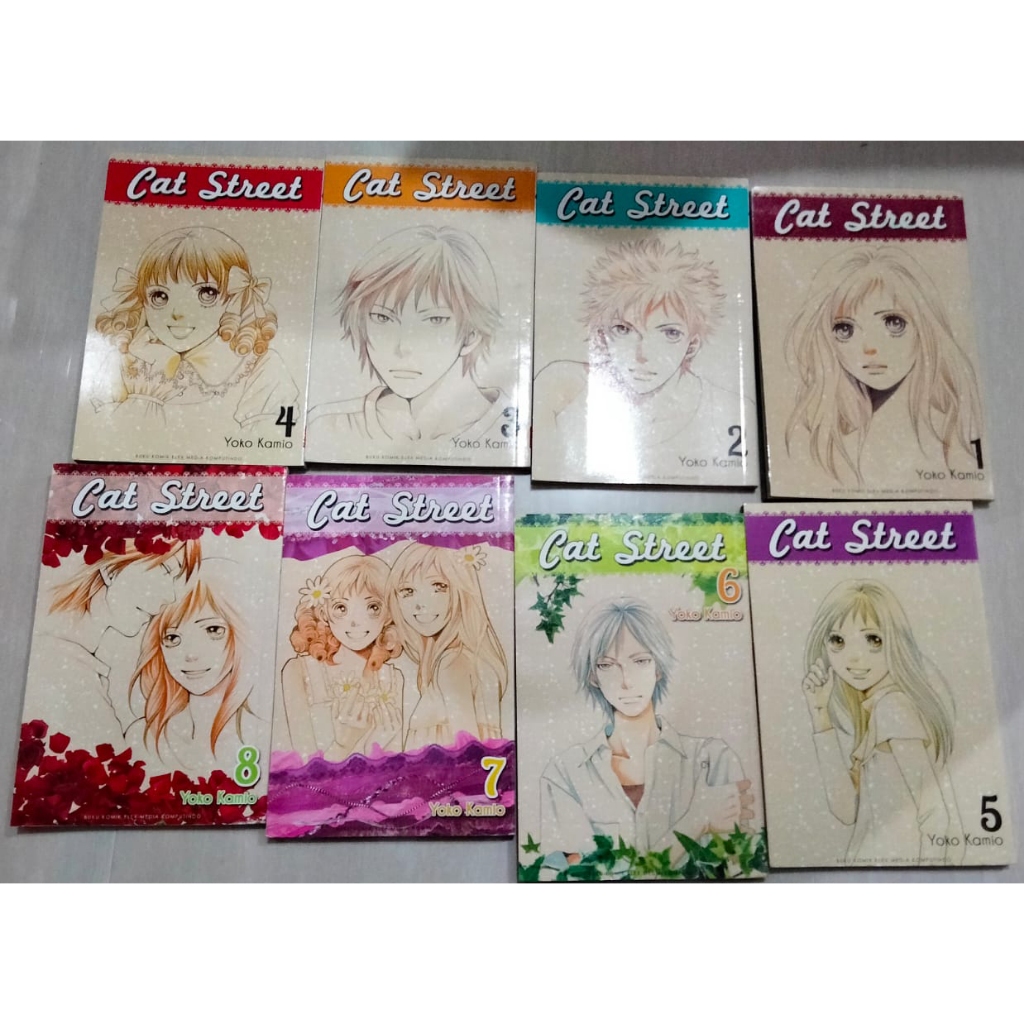 Komik Set Serial Paket Lengkap Tamat Cat Street Yoko Kamio Pengarang Meteor Garden 1-8