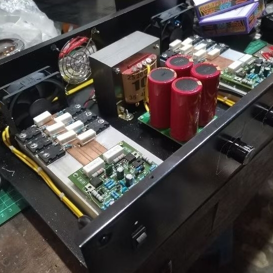 Power Rakitan 10A Tanggung CT 45 V rapi glerr + speaker protektor (sudah ada soket spikon)