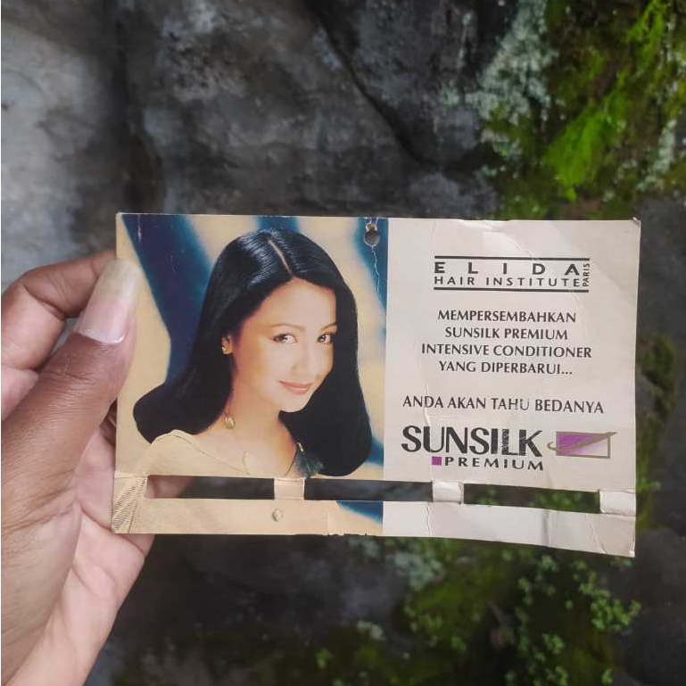 HANGER SHAMPOO SUNSILK JADUL TAHUN 1994 ORIGINAL LAWAS ASLI [ KOLEKSI PRODUK JADUL SUNSLIK ]