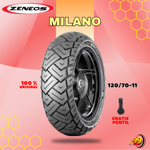 Ban Belakang Motor VESPA PRIMAVERA ZENEOS MILANO 120/70 Ring 11