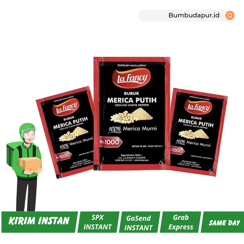 

La Fancy Foods Merica Putih Lada Bubuk Sachet