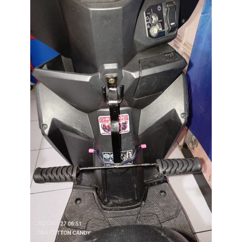 Besi Footstep Karet Pijakan Kaki Anak motor Honda Beat Duluxe