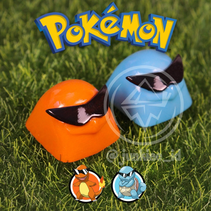 Charmander squirtle pokemon artisan keycaps starter charizard keycap japan