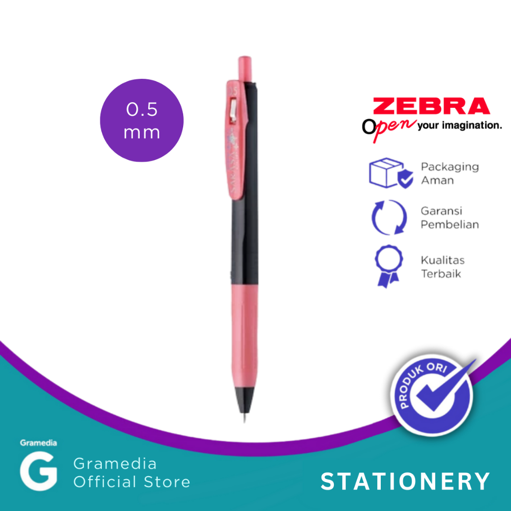 

Zebra - Pulpen Sarasa Clip Warna Decoshine Shiny Red