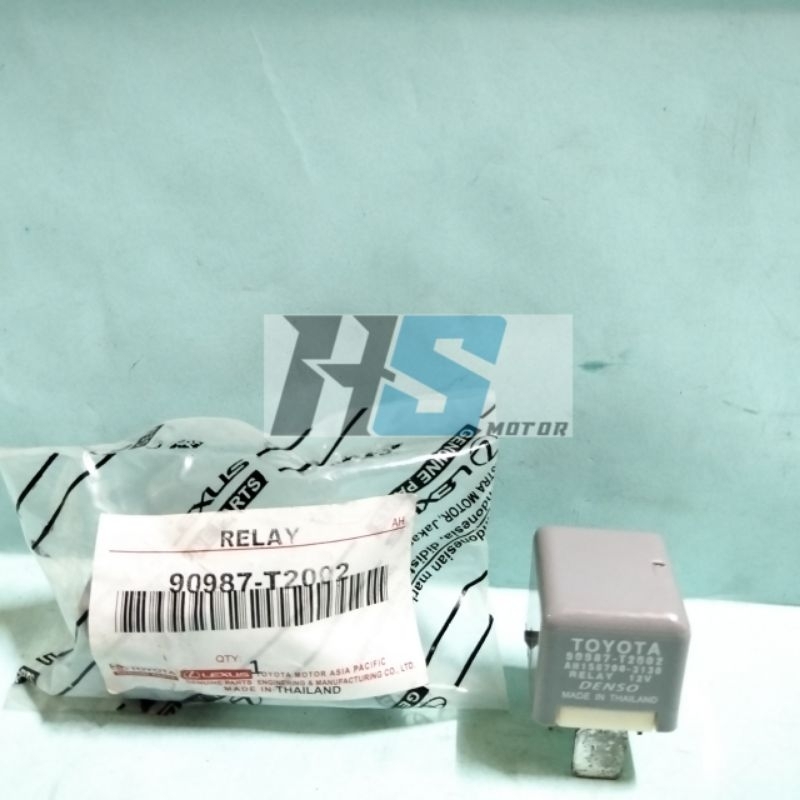 RELAY LAMPU KAKI 4 MOBIL TOYOTA INNOVA FORTUNER YARIS AVANZA XENIA RUSH TERIOS 90987-T2002 TOYOTA OR