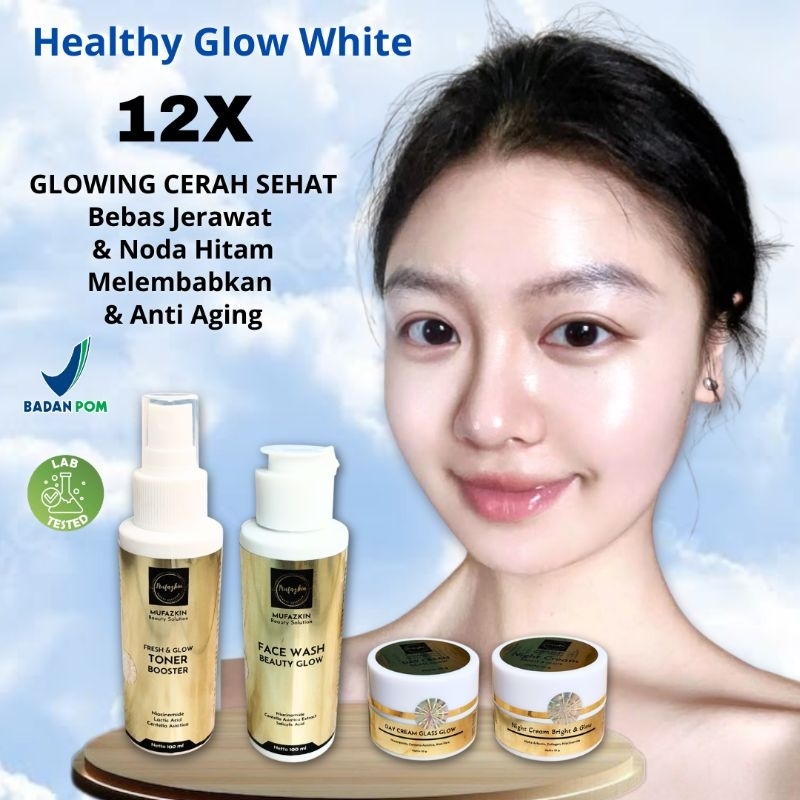 (GROSIR MURAH) Paket MUFAZKIN Premium Extra Whitening Booster (Lengkap 4 pcs) 100% Ori Bpom Sehat da