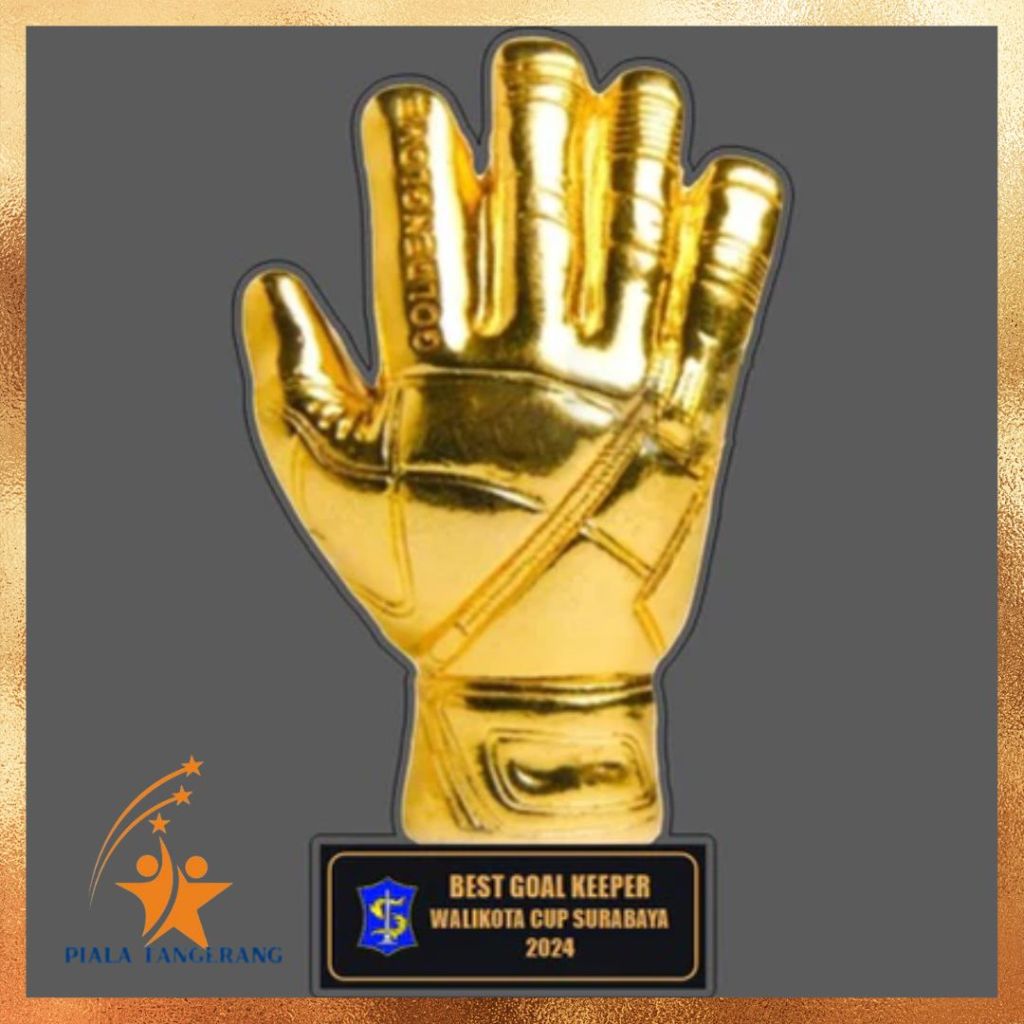 Piala Best Keeper Plakat Best Keeper Akrilik Custom Kiper Terbaik Piala Kiper