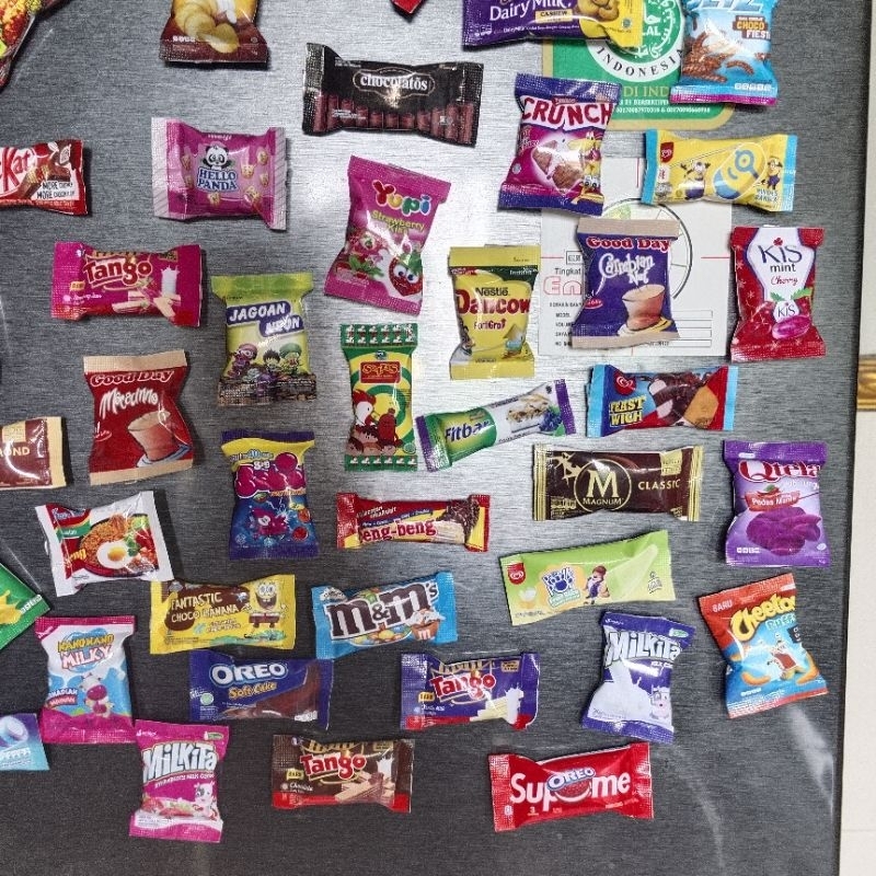 Magnet Kulkas Miniatur Snack Hiasan Kulkas