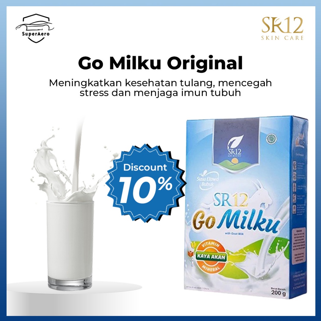 

SR12 Go Milku Susu Kesehatan Menjaga Stamina & Pencernaan Tubuh 200gr