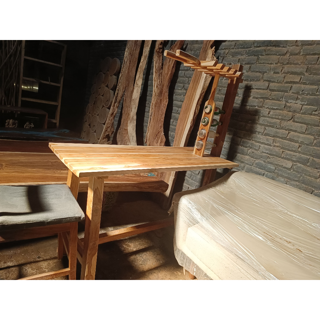 READY STOCK MINI BAR mini bar kayu meja coffe mej kopi