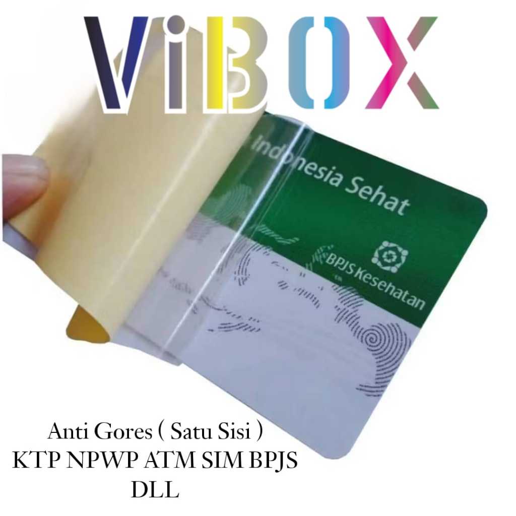 

( 10Pcs ) Pelindung Kartu Anti Gores Bening Pelapis Protector Kartu KTP / SIM / ATM Dll Cover Pelindung Kartu Praktis [RSJ]