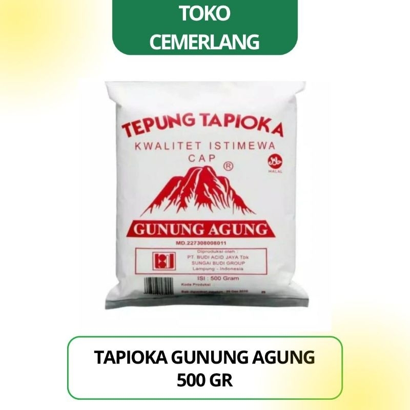 

Tepung Tapioka Gunung Agung 500 gr