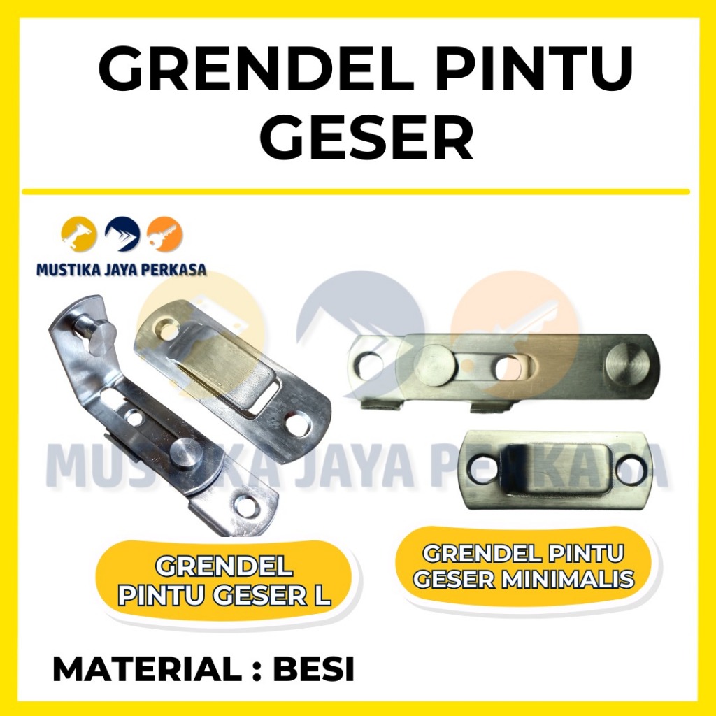 Grendel Slot Pintu Lemari Geser Sleeding Sliding Gembok Stainless