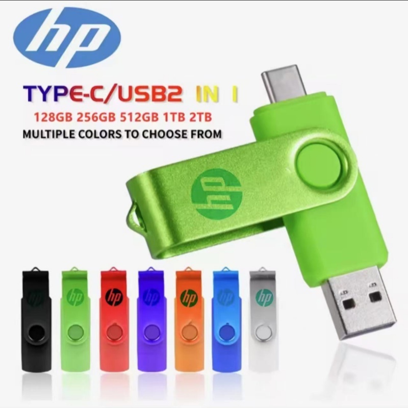 HP FLASHDISK OTG TYPE C USB 1TB/2TB FLASH DRIVE ULTRA DUAL USB 3.1 Flashdisk hp dan laptop