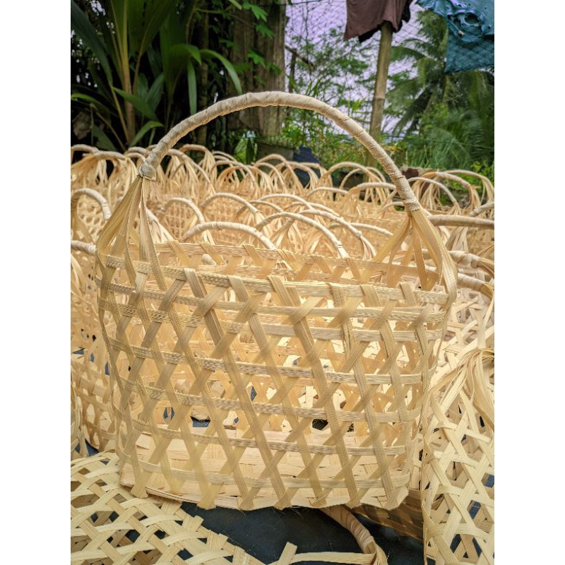 Keranjang anyaman bambu/ keranjang buah-buah/keranjang serbaguna