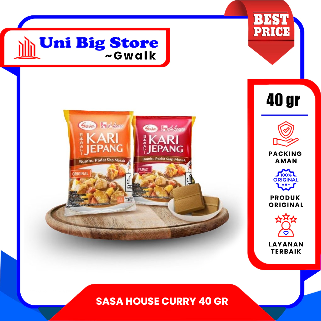 

SASA HOUSE JAPANESE CURRY BUMBU PADAR KARI JEPANG ORIGINAL & PEDAS - 40 gr