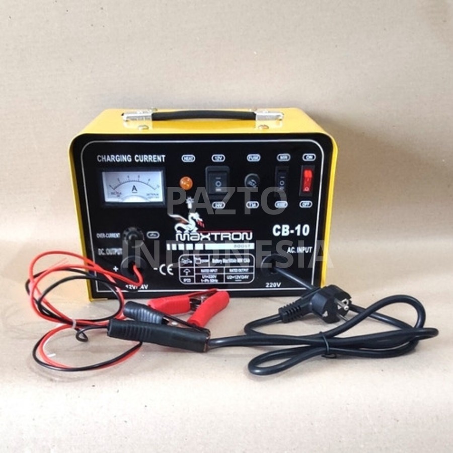 Battery Charger Aki Mobil Motor 10 A CB 10 Single Phase 220 volt Pengisi Daya Aki 10 Ampere 1 Phase 