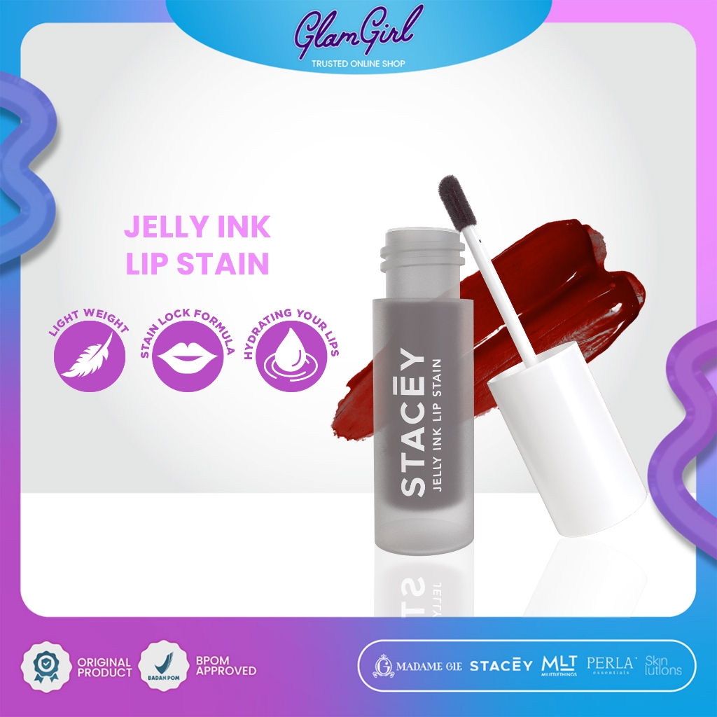 STACEY Jelly Ink Lip Stain - Make up Lip Tint Korea Glossy Plumppy | GLAM GIRL OFFICIAL