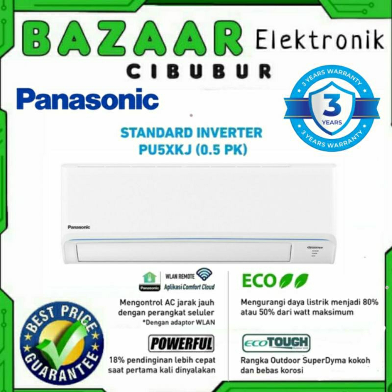 PANASONIC CS/CU-PU5XKJ - CS/CU PU5XKJ AC SPLIT 1/2PK / CS/CU PU7XKJ - CS/CS-PU7XKJ - INVERTER