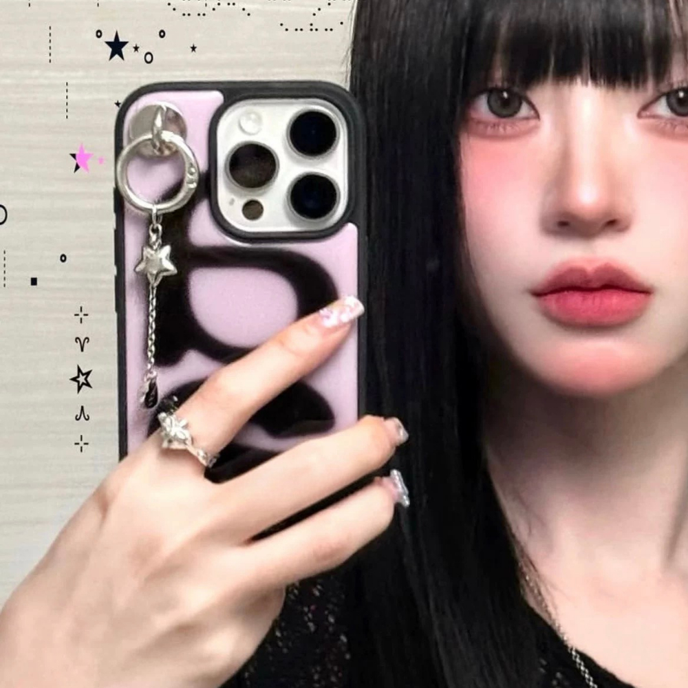 Y2K Graffiti + charm iPhone Case - casesbybelle - Case iPhone 13 iPhone 14 iPhone 15 iPhone 16