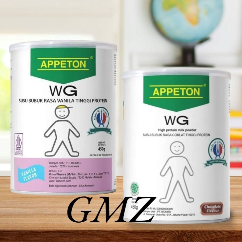 APPETON Weight Gain Adult Coklat Vanila 450  gram ,  CHILD vanila 450 gram