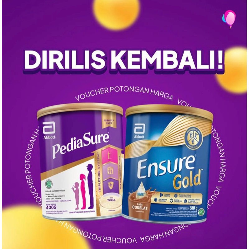 

Pediasure Gold BUNDLING 10kaleng 300g Grosir