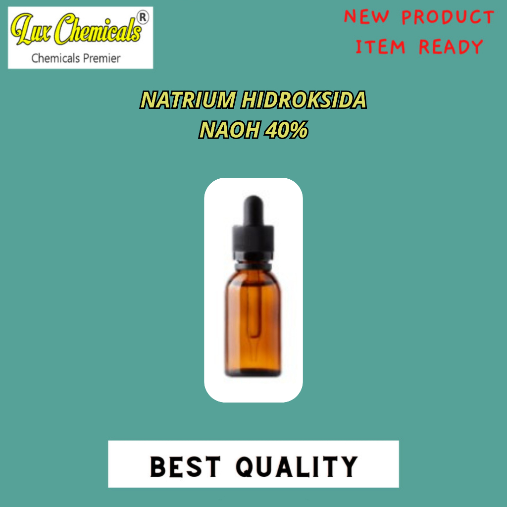 LARUTAN NAOH 40% PRO ANALISA 25 ML DAN 100 ML BEST PRODUCT