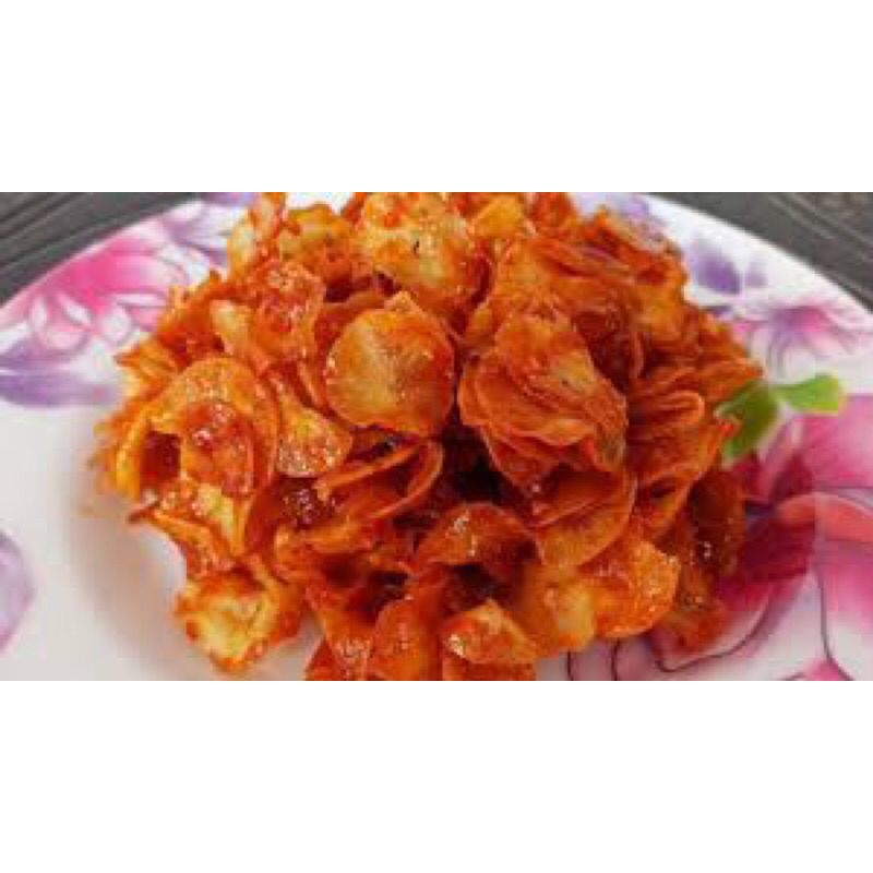 

keripik pedas manis