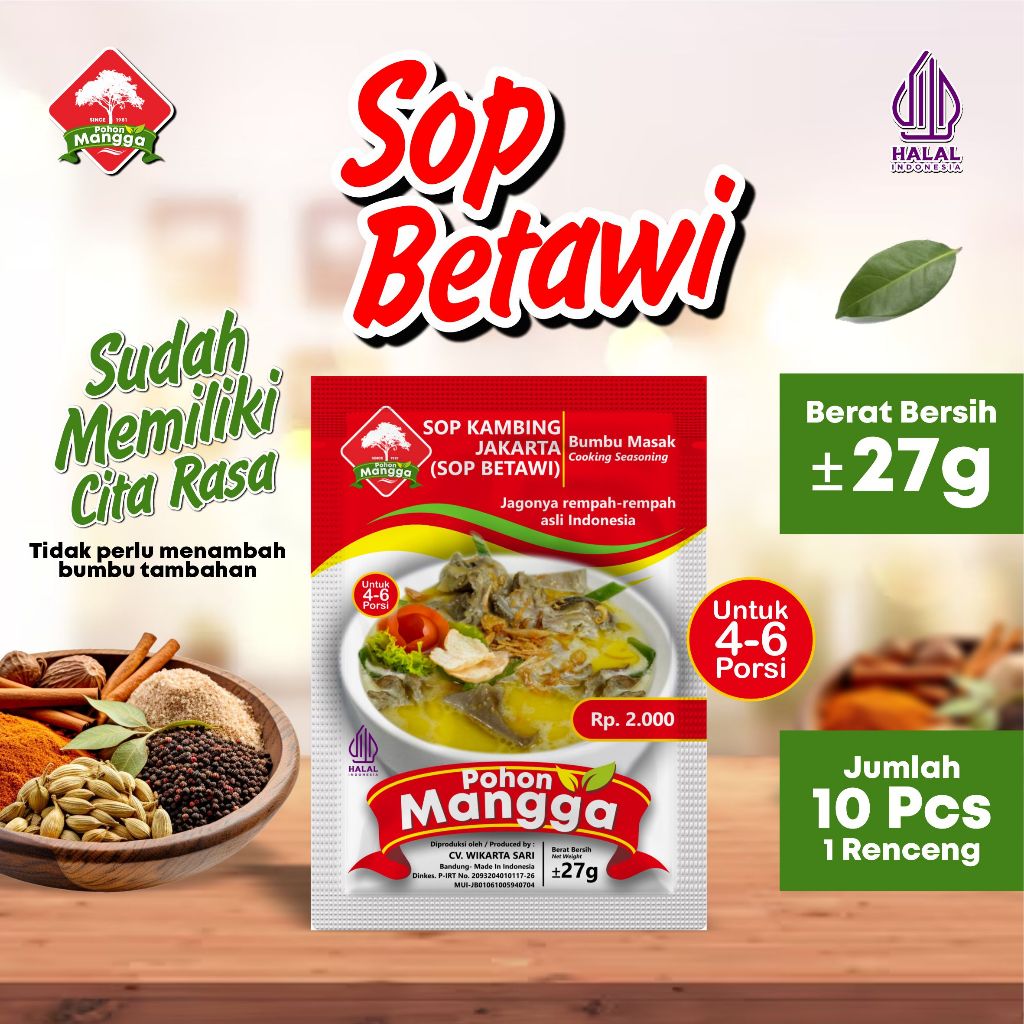 

Bumbu Sop Kambing Jakarta (Sop Betawi) Cap Pohon Mangga